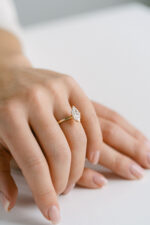 1.5 Carat Marquise Statement | Brilliant White | 14K White Gold | Elegant Sparkle | Heirloom - Image 4