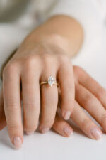 1.5 Carat Marquise Statement | Brilliant White | 14K White Gold | Elegant Sparkle | Heirloom - Image 5