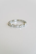 Marquise Band | Brilliant White | 14K White Gold | Classic Charm | Modern Classic - Image 3