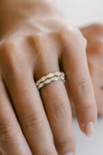 Marquise Band | Brilliant White | 14K White Gold | Classic Charm | Modern Classic - Image 4