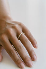 Marquise Band | Brilliant White | 14K White Gold | Classic Charm | Modern Classic - Image 5