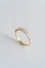 Marquise Band | Brilliant White | 14K White Gold | Elegant Sparkle | Heirloom - Image 5