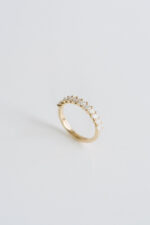 Marquise Band | Brilliant White | 14K White Gold | Elegant Sparkle | Heirloom