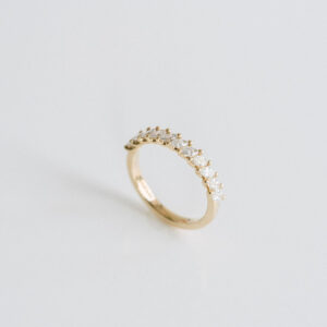 Marquise Band | Brilliant White | 14K White Gold | Elegant Sparkle | Heirloom