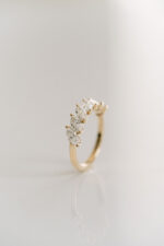 Marquise Band | Brilliant White | 14K White Gold | Graceful Brilliance | Heirloom - Image 4