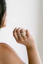 Marquise Band | Brilliant White | 14K White Gold | Graceful Brilliance | Heirloom - Image 5