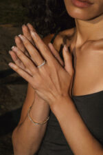 Marquise Band | Brilliant White | 14K White Gold | Graceful Brilliance | Heirloom - Image 7