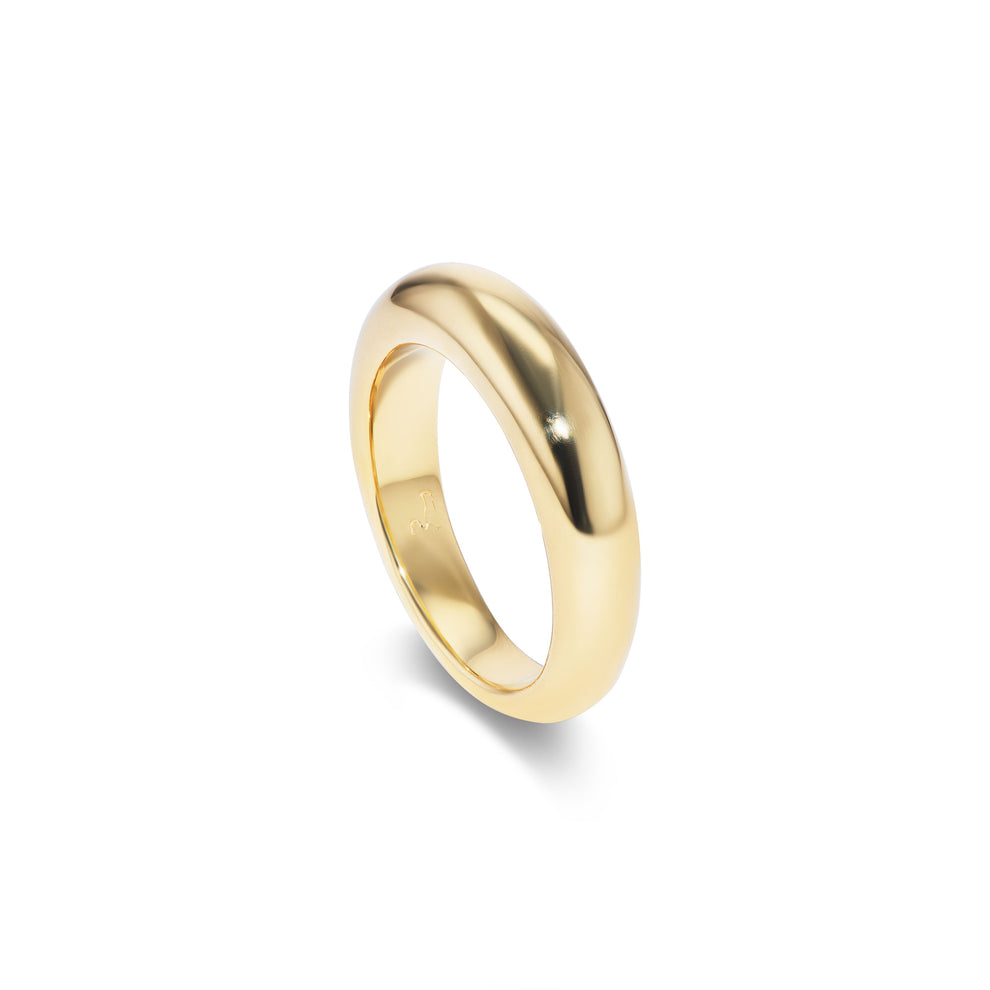 medium-gold-bomba-3299-front-view-primary.jpg Round Brilliant Statement | Brilliant White | 14K White Gold | Graceful Brilliance - Image 1