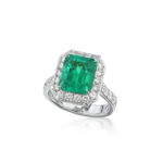 Emerald Statement | 14K White Gold | Classic Charm | Modern Classic - Image 2