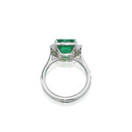Emerald Statement | 14K White Gold | Classic Charm | Modern Classic - Image 3