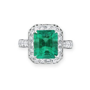 Emerald Statement | 14K White Gold | Classic Charm | Modern Classic