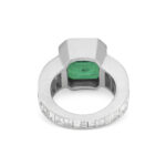 7.43 Carat Emerald-cut Statement | 18K White Gold | Refined Grandeur - Image 4
