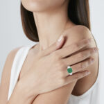 7.43 Carat Emerald-cut Statement | 18K White Gold | Refined Grandeur
