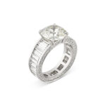 5.56 Carat Round Brilliant Statement | Brilliant White | 18K White Gold | Refined Grandeur