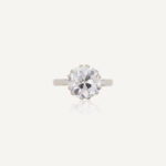 4.55 Carat Round Brilliant Statement | Brilliant White | 14K White Gold | Modern Nobility - Image 2