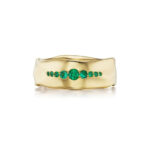 Emerald Statement | 14K White Gold | Elegant Sparkle | Signature