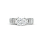 1.54 Carat Oval Statement | Brilliant White | VS | 14K White Gold | Graceful Brilliance