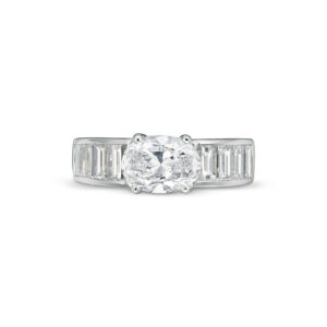 1.54 Carat Oval Statement | Brilliant White | VS | 14K White Gold | Graceful Brilliance