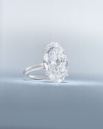 15.03 Carat Oval Statement | Type IIa | Brilliant White / D color | FL/IF | 14K White Gold - Image 2