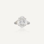 6.24 Carat Oval Statement | Brilliant White | VVS | 14K White Gold | Flawless-Level Presence - Image 3