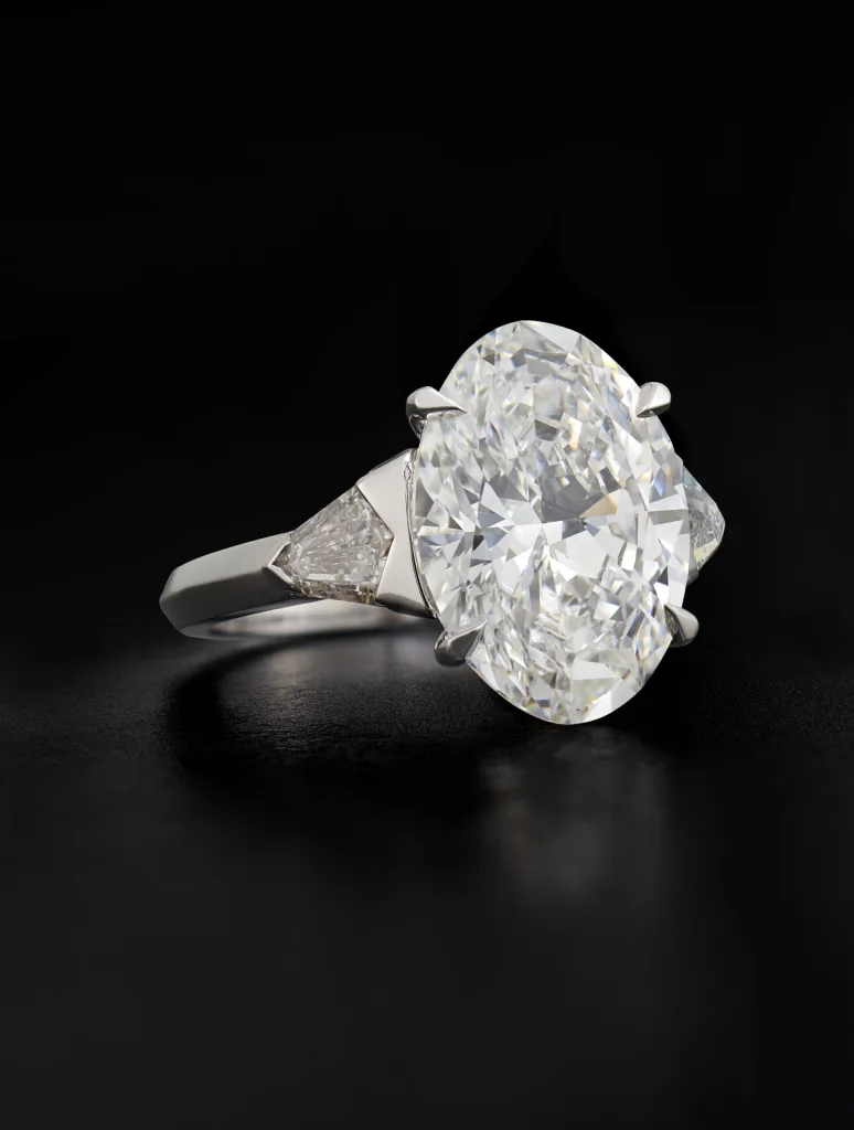 6.24 Carat Oval Statement | Brilliant White | VVS | 14K White Gold | Flawless-Level Presence