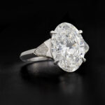 6.24 Carat Oval Statement | Brilliant White / J color | VS | 14K White Gold