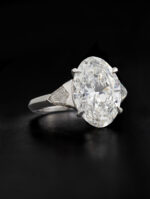 7 Carat Oval Statement | Type IIa | Brilliant White / D color | FL/IF | 14K White Gold