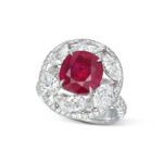 3.21 Carat Oval Statement | Ruby Red | 14K White Gold | Modern Nobility | Collector-Grade - Image 2