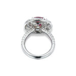 3.21 Carat Oval Statement | Ruby Red | 14K White Gold | Modern Nobility | Collector-Grade - Image 3