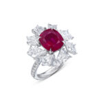 4.34 Carat Oval Statement | Ruby Red | 14K White Gold | Effortless Elegance | Heirloom - Image 2