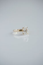 2.5 Carat Oval Statement | Brilliant White | 14K White Gold | Modern Nobility | Signature - Image 2