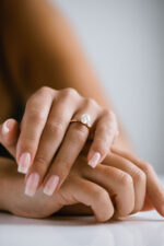 2.5 Carat Oval Statement | Brilliant White | 14K White Gold | Modern Nobility | Signature - Image 8