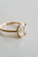 1.5 Carat Oval Statement | Brilliant White | 14K White Gold | Classic Charm | Heirloom - Image 4