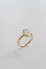 1.5 Carat Oval Statement | Brilliant White | 14K White Gold | Classic Charm | Heirloom