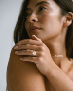 3 Carat Oval Statement | Brilliant White | 14K White Gold | Everyday Royalty - Image 3