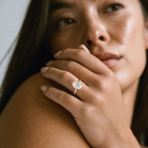 3 Carat Oval Statement | Brilliant White | 14K White Gold | Everyday Royalty