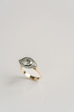 Oval Halo Diamond Ring | Brilliant White | 14K White Gold | Graceful Brilliance - Image 2