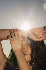 Oval Halo Diamond Ring | Brilliant White | 14K White Gold | Graceful Brilliance - Image 7