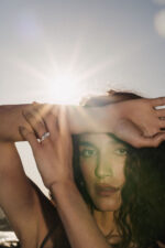 Oval Halo Diamond Ring | Brilliant White | 14K White Gold | Graceful Brilliance - Image 8