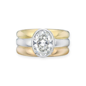 4.07 Carat Oval Statement | Brilliant White | 14K White Gold | Modern Nobility | Heirloom