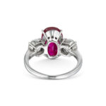 4.12 Carat Oval Statement | Ruby Red | 14K White Gold | Quiet Power | Signature - Image 4