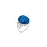 12.27 Carat Oval Statement | Royal Blue Sapphire | SI | 18K Gold | Grand Palais Radiance - Image 3