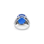 12.27 Carat Oval Statement | Royal Blue Sapphire | SI | 18K Gold | Grand Palais Radiance - Image 4