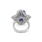 14.45 Carat Oval Statement | Royal Blue Sapphire | 14K White Gold | Grand Palais Radiance - Image 4