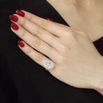 5.02 Carat Pear Statement | Brilliant White | SI | 18K Gold | Heirloom-Worthy Glow - Image 4