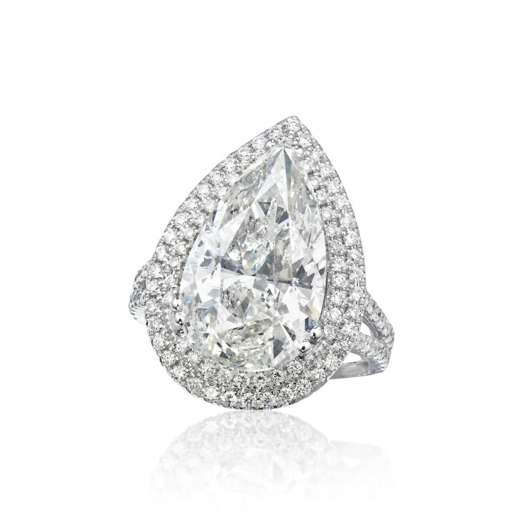 5.02 Carat Pear Statement | Brilliant White | SI | 18K Gold | Heirloom-Worthy Glow