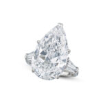 9.73 Carat Pear Statement | Brilliant White / D color | VVS | 18K Gold - Image 2