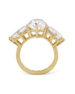 7.37 Carat Pear Statement | Brilliant White | 18K Yellow Gold | Refined Grandeur | Heirloom - Image 4