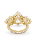 7.37 Carat Pear Statement | Brilliant White | 18K Yellow Gold | Refined Grandeur | Heirloom - Image 5