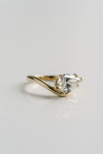 1.5 Carat Pear Statement | Brilliant White | 14K White Gold | Graceful Brilliance - Image 3